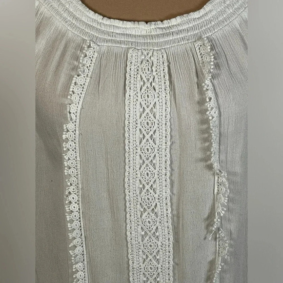 SOCIALITE LONG-SLEEVE BOHO‎ LACE TOP SMALL - Picture 4 of 9